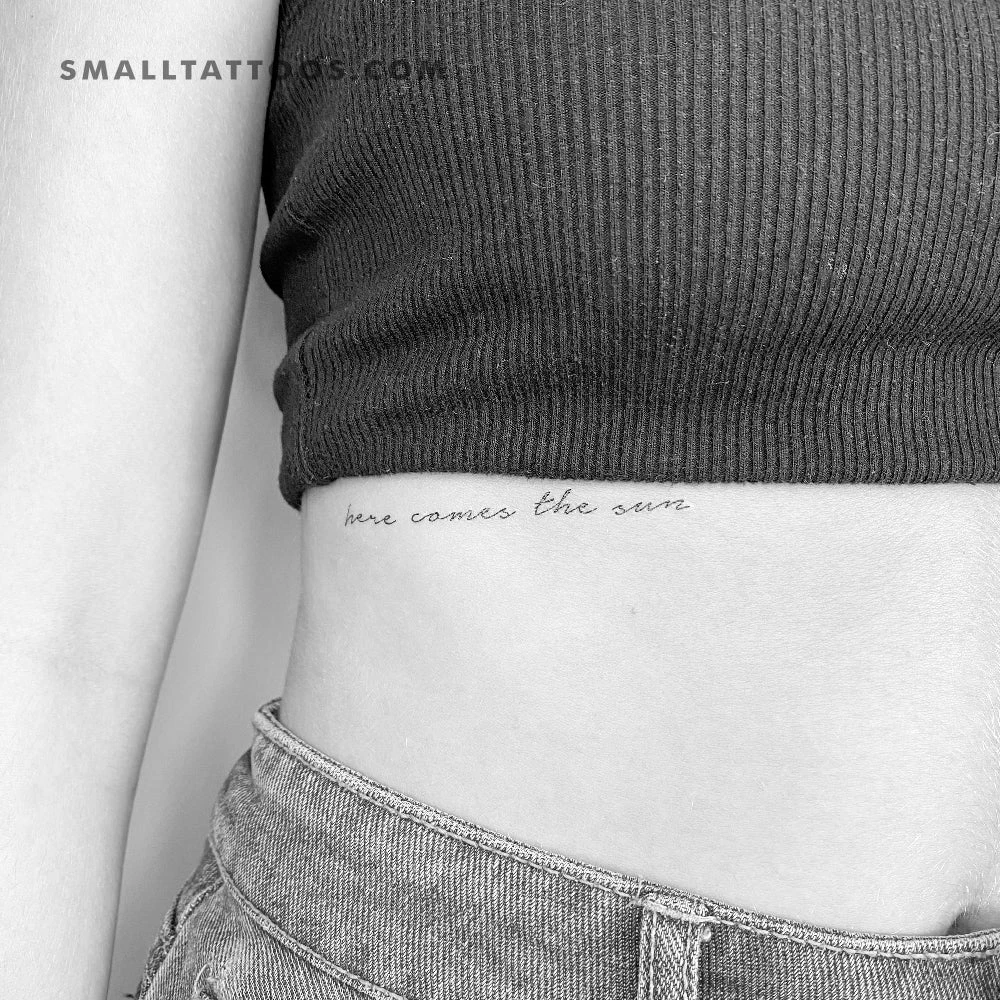 Here Comes The Sun Temporary Tattoo (Set Of 3) 4 Here Comes The Sun Temporary Tattoo (Set Of 3) - Image 2