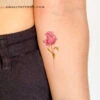 Purple Rose Temporary Tattoo By Mini Lau (Set Of 3) -Da Vinci Shop 1692908098397