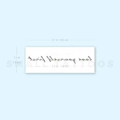 Love Yourself First Temporary Tattoo (Set Of 3) -Da Vinci Shop 1693054116 image1 st 750px