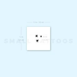 Small Three Stars Temporary Tattoo (Set Of 3) 11 Small Three Stars Temporary Tattoo (Set Of 3) -Da Vinci Shop 1693054375 image1 st 750px