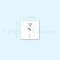 Small Fine Line Rose Outline Temporary Tattoo (Set Of 3) 9 Small Fine Line Rose Outline Temporary Tattoo (Set Of 3) -Da Vinci Shop 1693054536 image1 st 750px