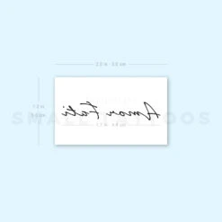 Amor Fati Temporary Tattoo (Set Of 3) -Da Vinci Shop 1693054595 image1 st 750px