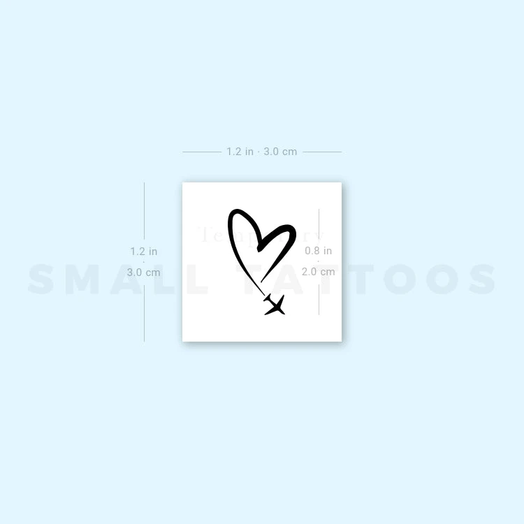 Heart In The Sky Temporary Tattoo (Set Of 3) 7 Heart In The Sky Temporary Tattoo (Set Of 3) - Image 5