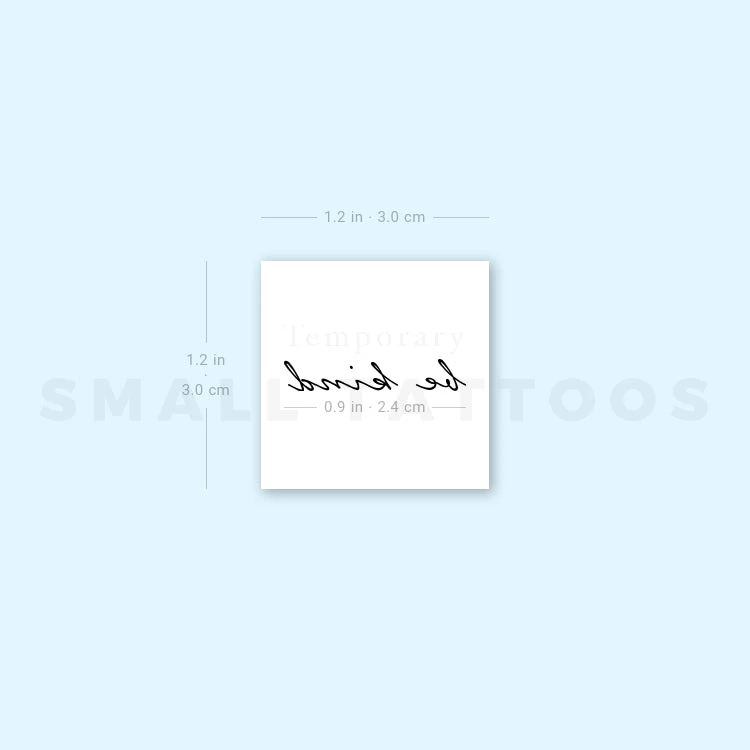 Be Kind Temporary Tattoo (Set Of 3) 6 Be Kind Temporary Tattoo (Set Of 3) - Image 4