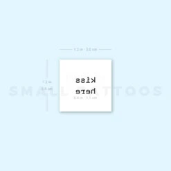 Small Kiss Here Temporary Tattoo (Set Of 3) -Da Vinci Shop 1693055317 image1 st 750px