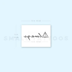 Always + Deathly Hallows Temporary Tattoo (Set Of 3) -Da Vinci Shop 1693055556 image1 st 750px