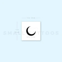 Crescent Moon Temporary Tattoo (Set Of 3) 13 Crescent Moon Temporary Tattoo (Set Of 3) -Da Vinci Shop 1693055857 image1 st 750px