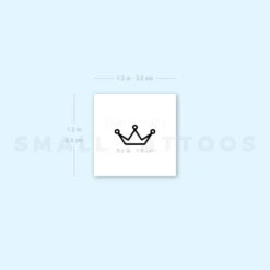 Minimalist Crown Temporary Tattoo (Set Of 3) -Da Vinci Shop 1693055877 image1 st 750px