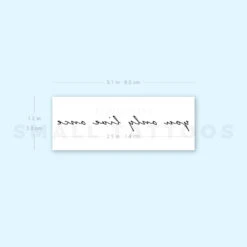 You Only Live Once Temporary Tattoo (Set Of 3) -Da Vinci Shop 1693055938 image1 st 750px