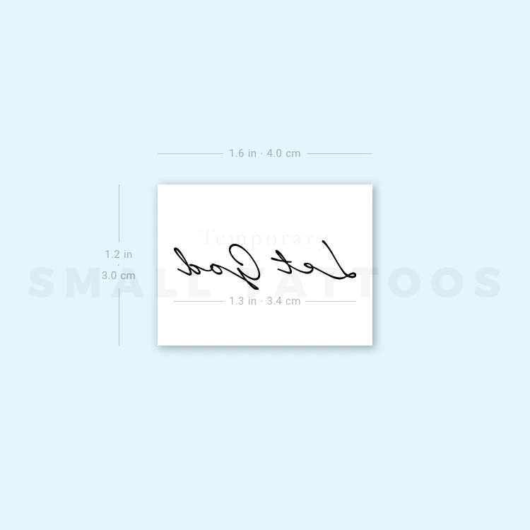 Let God Temporary Tattoo (Set Of 3) 5 Let God Temporary Tattoo (Set Of 3) - Image 3