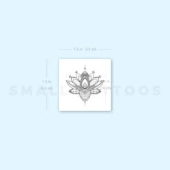 Sacred Lotus Temporary Tattoo (Set Of 3) 9 Sacred Lotus Temporary Tattoo (Set Of 3) -Da Vinci Shop 1693056319 image1 st 750px