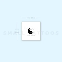 Small Yin Yang Temporary Tattoo (Set Of 3) -Da Vinci Shop 1693056419 image1 st 750px
