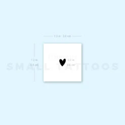 Tiny Black Heart Temporary Tattoo (Set Of 3) -Da Vinci Shop 1693056616 image1 st 750px