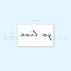 Go Live Temporary Tattoo (Set Of 3) -Da Vinci Shop 1693057038 image1 st 750px