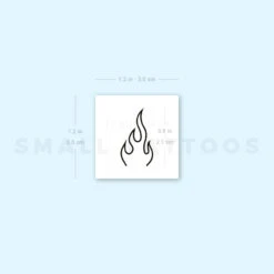 Minimalist Fire Flame Temporary Tattoo (Set Of 3) 9 Minimalist Fire Flame Temporary Tattoo (Set Of 3) -Da Vinci Shop 1693057517 image1 st 750px