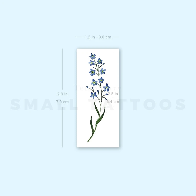 Forget-me-not Temporary Tattoo By Lena Fedchenko (Set Of 3) 9 Forget-me-not Temporary Tattoo By Lena Fedchenko (Set Of 3) - Image 7