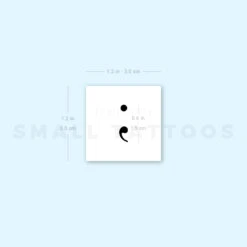 Small Semicolon Temporary Tattoo (Set Of 3) 13 Small Semicolon Temporary Tattoo (Set Of 3) -Da Vinci Shop 1693057758 image1 st 750px