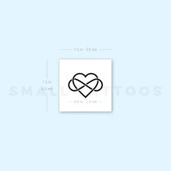 Heart And Infinity Temporary Tattoo (Set Of 3) 11 Heart And Infinity Temporary Tattoo (Set Of 3) -Da Vinci Shop 1693059678 image1 st 750px