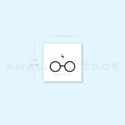 Harry's Glasses And Scar Temporary Tattoo (Set Of 3) -Da Vinci Shop 1693059698 image1 st 750px