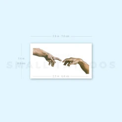 Creation Of Adam Hands Temporary Tattoo (Set Of 3) -Da Vinci Shop 1693059998 image1 st 750px