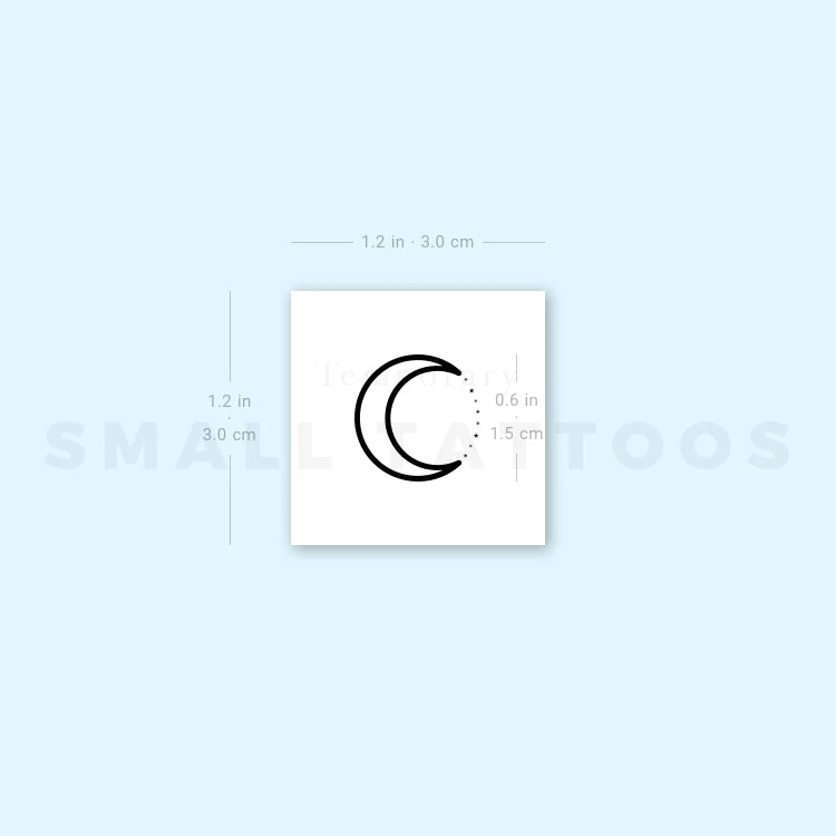 Crescent And Star Dots Temporary Tattoo (Set Of 3) 6 Crescent And Star Dots Temporary Tattoo (Set Of 3) - Image 4