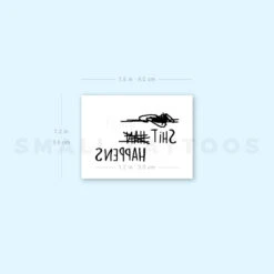 Shit Happens Temporary Tattoo (Set Of 3) -Da Vinci Shop 1693060699 image1 st 750px