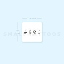 1994 Birth Year Temporary Tattoo (Set Of 3) -Da Vinci Shop 1693061178 image1 st 750px