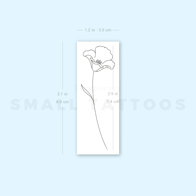 Poppy By Jakenowicz Temporary Tattoo - Set Of 3 10 Poppy By Jakenowicz Temporary Tattoo - Set Of 3 - Image 8