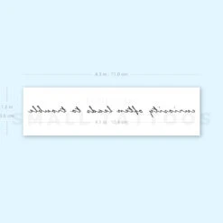 Curiosity Often Leads To Trouble Temporary Tattoo (Set Of 3) -Da Vinci Shop 1693062818 image1 st 750px