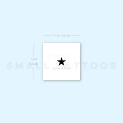 Small Black Star Temporary Tattoo (Set Of 3) -Da Vinci Shop 1693063078 image1 st 750px
