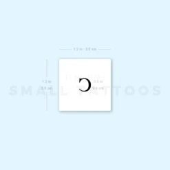 C Uppercase Serif Letter Temporary Tattoo (Set Of 3) 7 C Uppercase Serif Letter Temporary Tattoo (Set Of 3) -Da Vinci Shop 1693063337 image1 st 750px