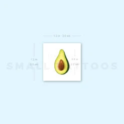 Avocado Temporary Tattoo (Set Of 3) -Da Vinci Shop 1693063640 image1 st 750px