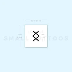 Minimalist Ingwaz Temporary Tattoo (Set Of 3) -Da Vinci Shop 1693064276 image1 st 750px