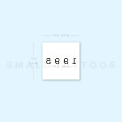 1995 Birth Year Temporary Tattoo (Set Of 3) -Da Vinci Shop 1693064598 image1 st 750px