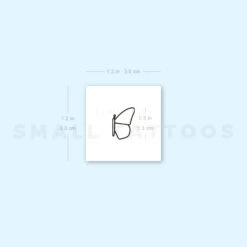 Left Butterfly Wing Temporary Tattoo (Set Of 3) -Da Vinci Shop 1693064738 image1 st 750px