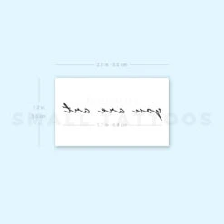 You Are Art Temporary Tattoo (Set Of 3) -Da Vinci Shop 1693065037 image1 st 750px