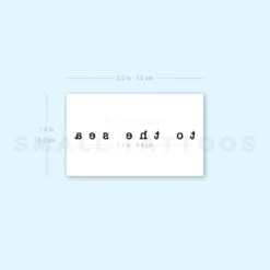 Typewriter To The Sea Temporary Tattoo (Set Of 3) -Da Vinci Shop 1693067537 image1 st 750px