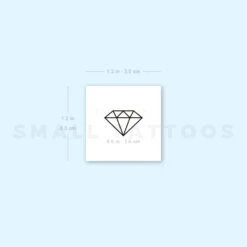Minimalist Diamond Temporary Tattoo (Set Of 3) -Da Vinci Shop 1693068799 image1 st 750px