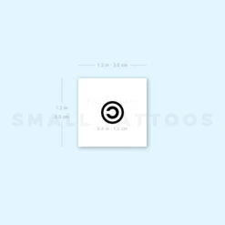 Copyright Symbol Temporary Tattoo (Set Of 3) -Da Vinci Shop 1693069277 image1 st 750px
