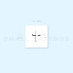 Cross Shadow Temporary Tattoo (Set Of 3) -Da Vinci Shop 1693069617 image1 st 750px