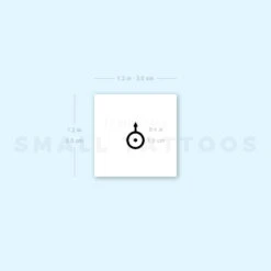 Uranus Planetary Symbol Temporary Tattoo (Set Of 3) -Da Vinci Shop 1693070177 image1 st 750px