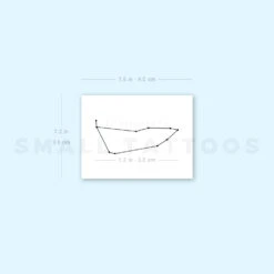 Small Capricornus Constellation Temporary Tattoo (Set Of 3) -Da Vinci Shop 1693070196 image1 st 750px