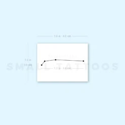 Small Aries Constellation Temporary Tattoo (Set Of 3) -Da Vinci Shop 1693070958 image1 st 750px