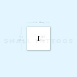 L Lowercase Typewriter Letter Temporary Tattoo (Set Of 3) -Da Vinci Shop 1693071857 image1 st 750px