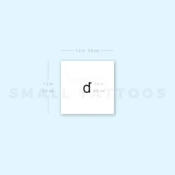 B Lowercase Typewriter Letter Temporary Tattoo (Set Of 3) -Da Vinci Shop 1693072697 image1 st 750px