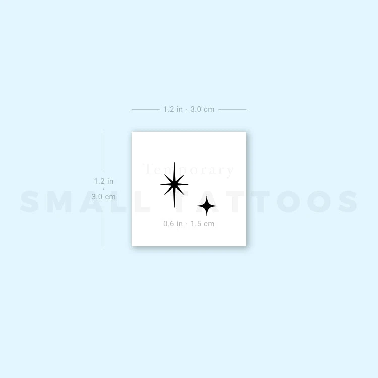 Peter Pan Stars Temporary Tattoo (Set Of 3) 5 Peter Pan Stars Temporary Tattoo (Set Of 3) - Image 3