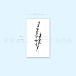 Fine Line Lavender Temporary Tattoo (Set Of 3) 7 Fine Line Lavender Temporary Tattoo (Set Of 3) -Da Vinci Shop 1693075136 image1 st 750px