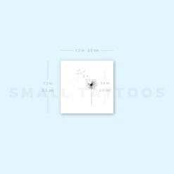 Small Dandelion Temporary Tattoo (Set Of 3) -Da Vinci Shop 1693075376 image1 st 750px