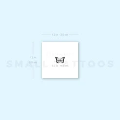Tiny Swallowtail Butterfly Temporary Tattoo (Set Of 3) -Da Vinci Shop 1693076318 image1 st 750px