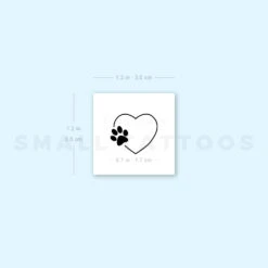 Heart & Paw Temporary Tattoo (Set Of 3) 9 Heart & Paw Temporary Tattoo (Set Of 3) -Da Vinci Shop 1693076797 image1 st 750px